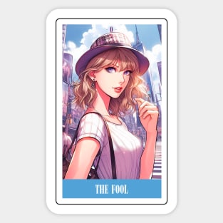 the fool - swiftie tarot card Sticker